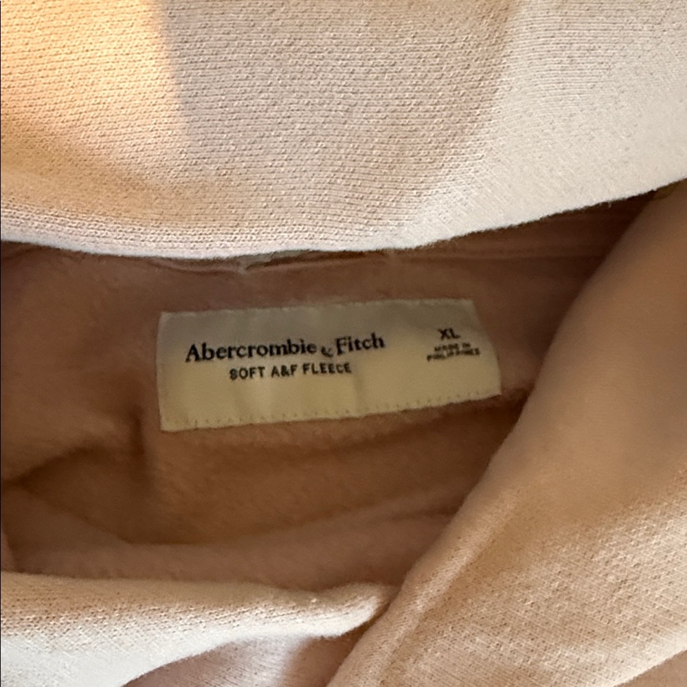 Abercrombie & Fitch Soft Pink Fleece Hoodie - Picture 2 of 3